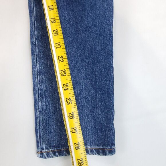 Bongo Denim Pants High Rise Women 9R Blue Jeans 5 Pockets Flat Front 100% Cotton - Picture 5 of 12